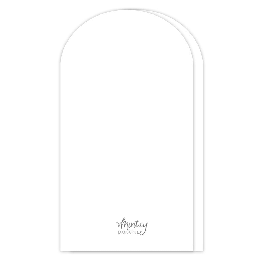 Mintay Basic Arch Card Base White (5pcs)