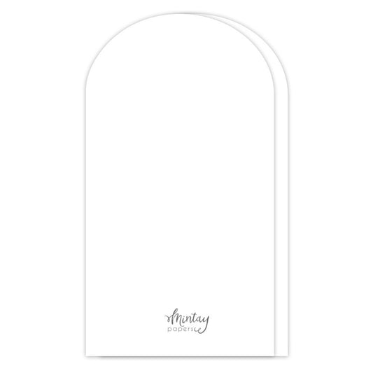 Mintay Basic Arch Card Base White (5pcs)