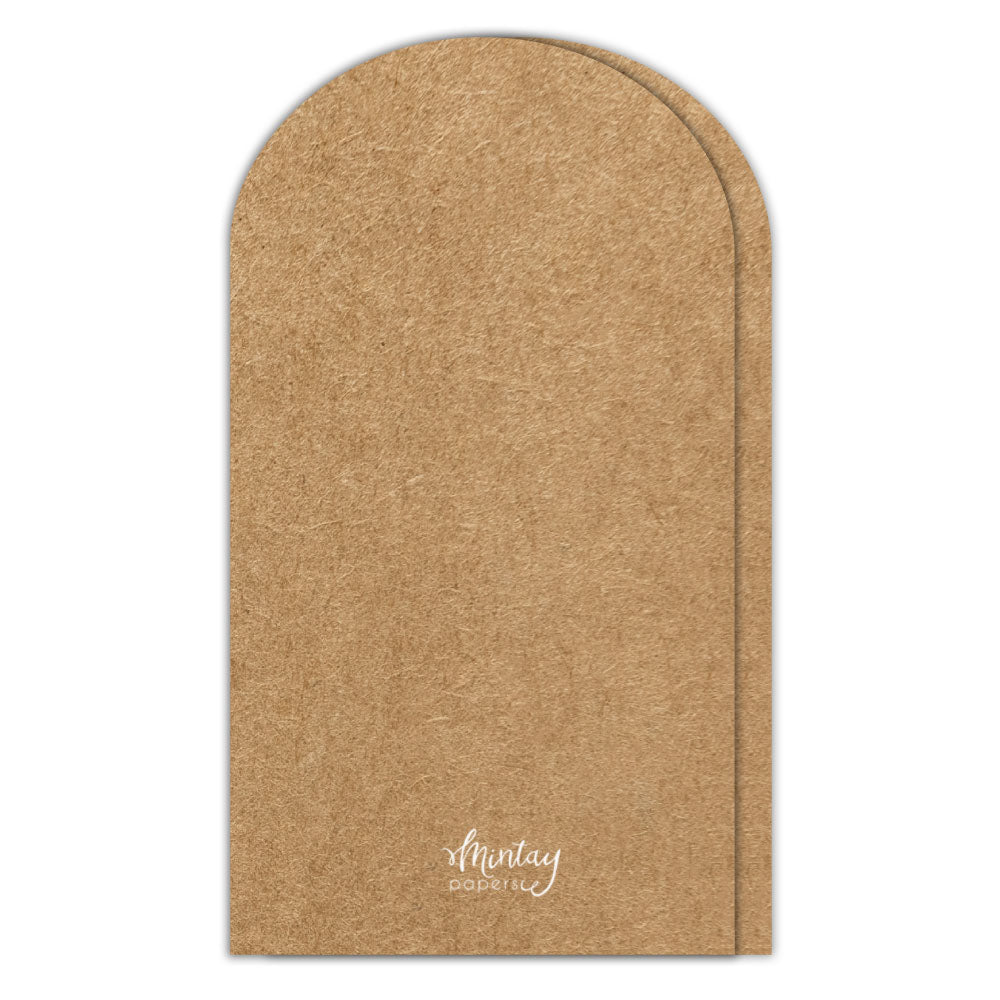 Mintay Basic Arch Card Base Kraft (5pcs)
