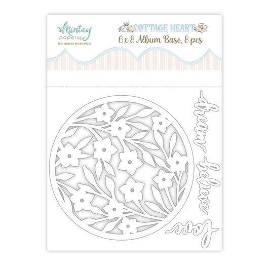 Mintay Cottage Heart 6x8 Inch Album Base (8pcs)