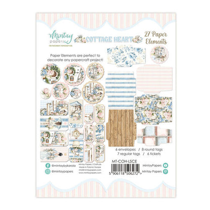 Mintay Cottage Heart 6x8 Inch Paper Elements (27pcs)