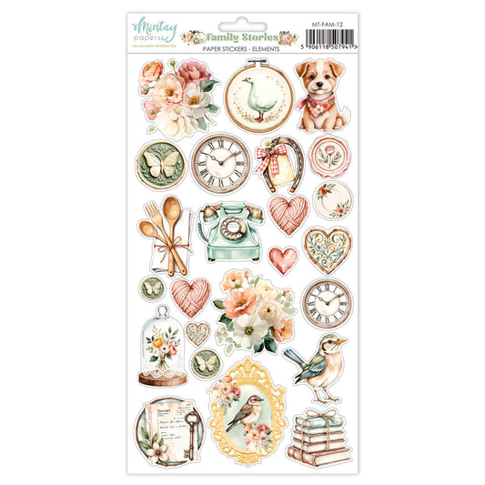 Mintay Family Stories 6x12 Inch Paper Stickers Elements