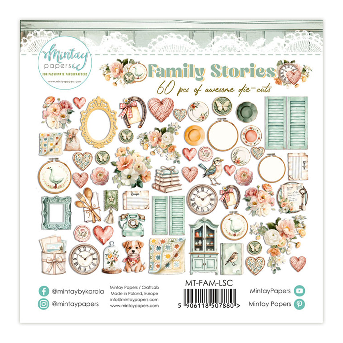 Mintay Family Stories Paper Die-Cuts (60pcs)