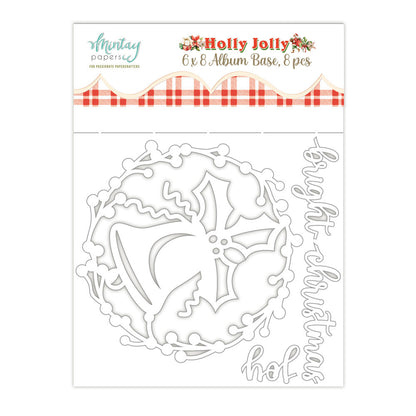 Mintay Holly Jolly 6x8 Inch Album Base (8pcs)
