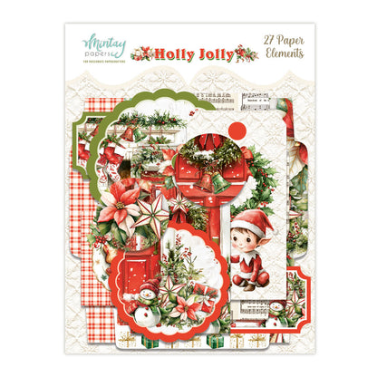 Mintay Holly Jolly 6x8 Inch Paper Elements (27 pcs)