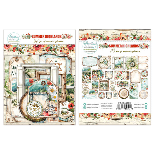 Mintay Summer Highlands Paper Ephemera (33pcs)