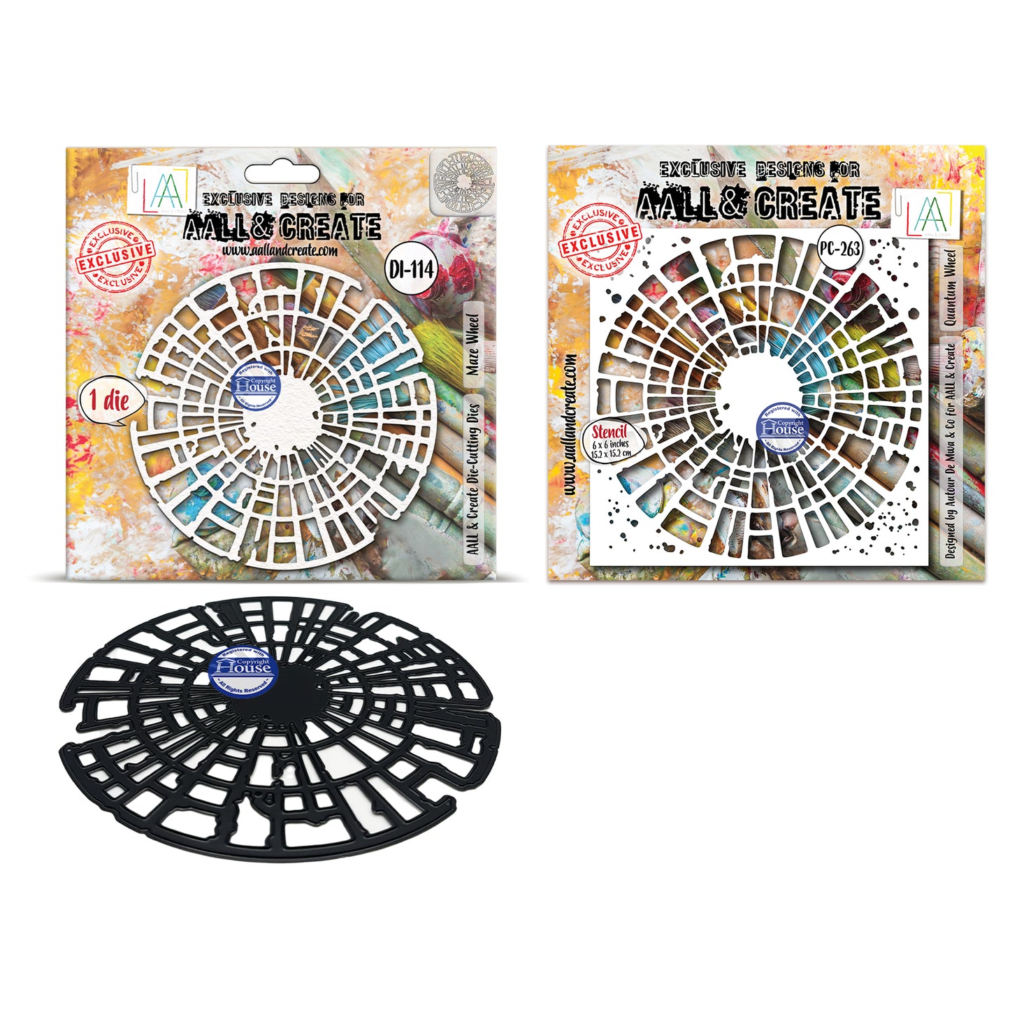 Autour de Mwa Stencil + Matching Cutting-Die