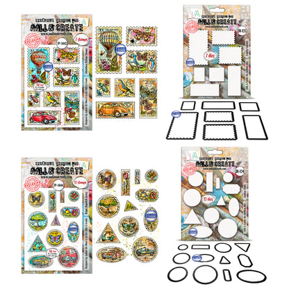 Autour De Mwa Dispatch Transit Stamp + Matching Die Bundle