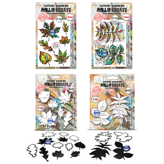 Leaf Happened A6 Stamp Set & Matching Die Set Bundle