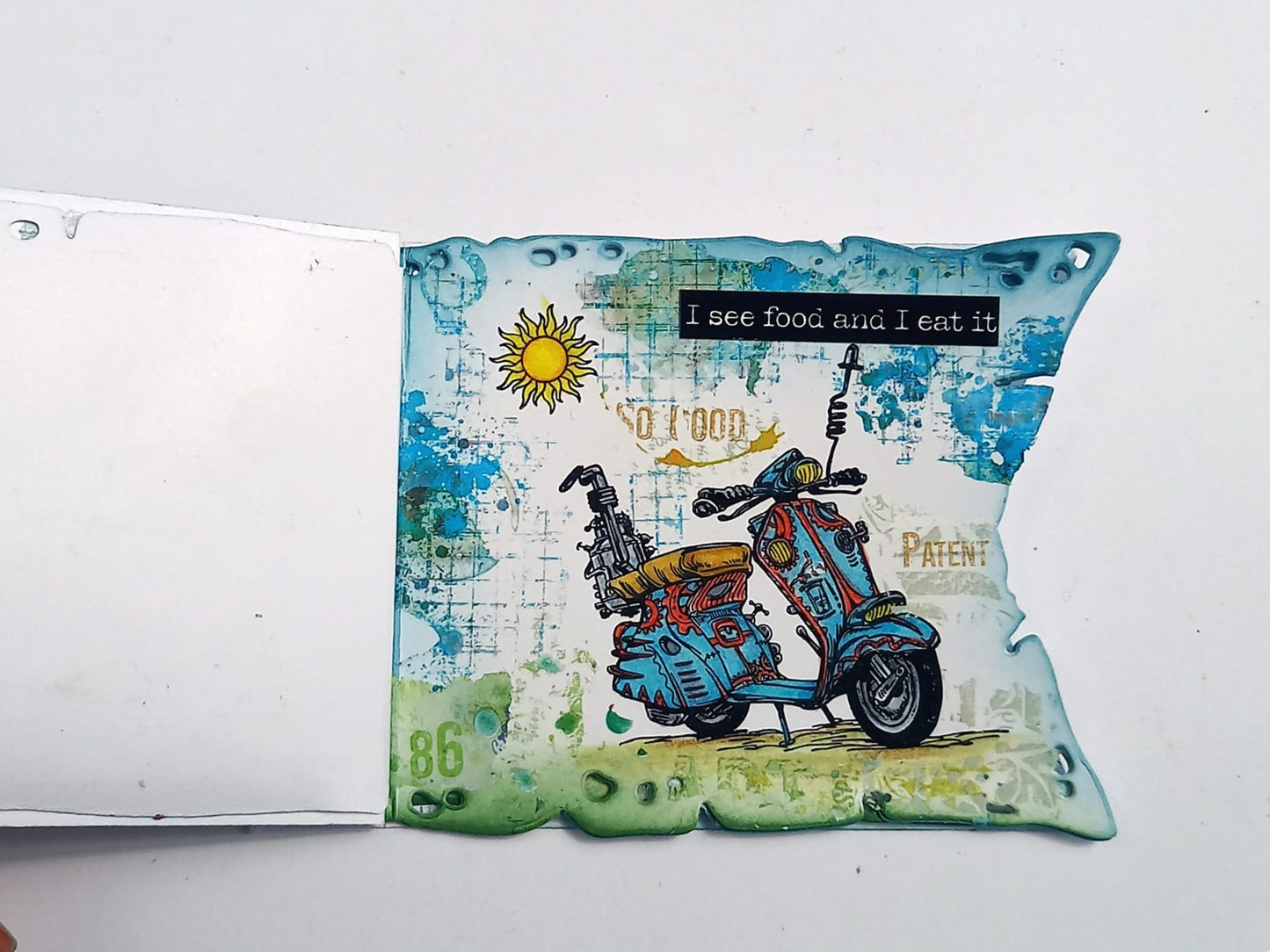 #1185 - A6 Stamp Set - Beach Bikers