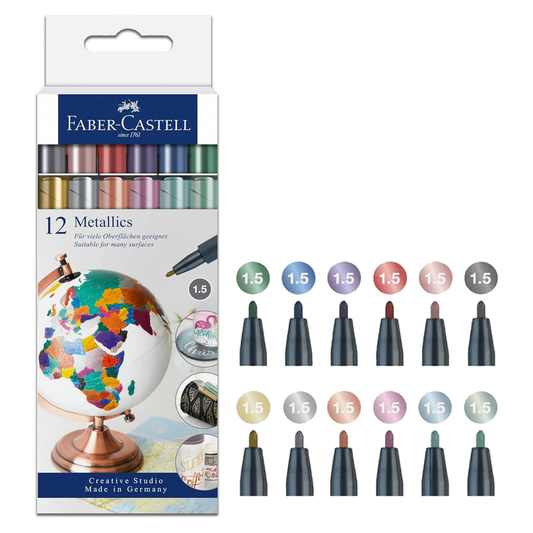 Faber Castell Metallics Markers (12pcs)