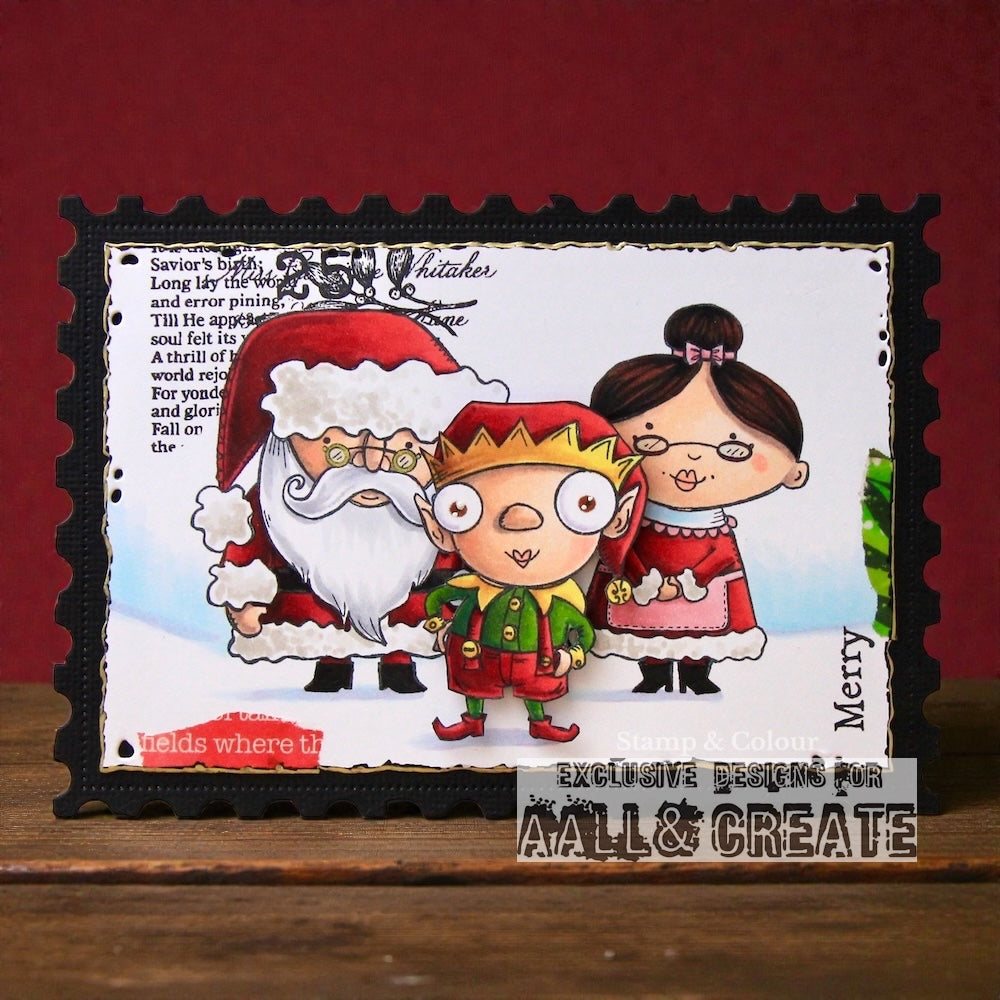#612 - A7 Clear Stamp Set - Mr & Mrs Claus