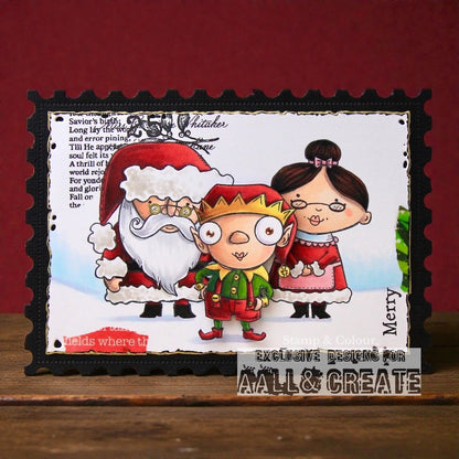 #612 - A7 Clear Stamp Set - Mr & Mrs Claus
