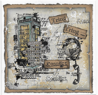 TP-237 - A5 Clear Stamp Set - Phonebooth Elements