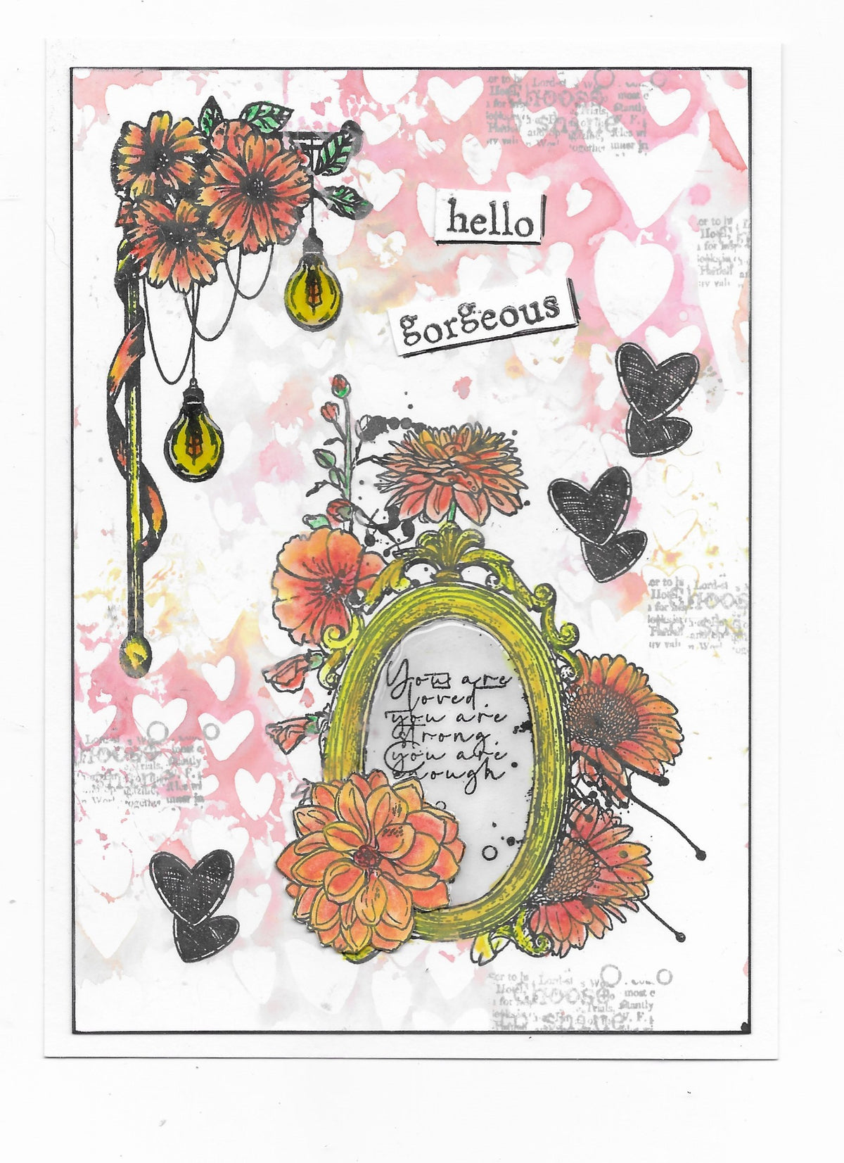 TP-827- A5 Clear Stamp Set - On Golden Poles