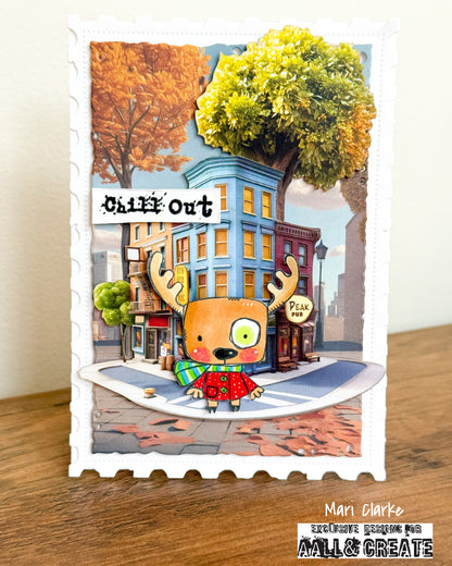 #86 -  Ephemera Die-Cuts - Playful Streets