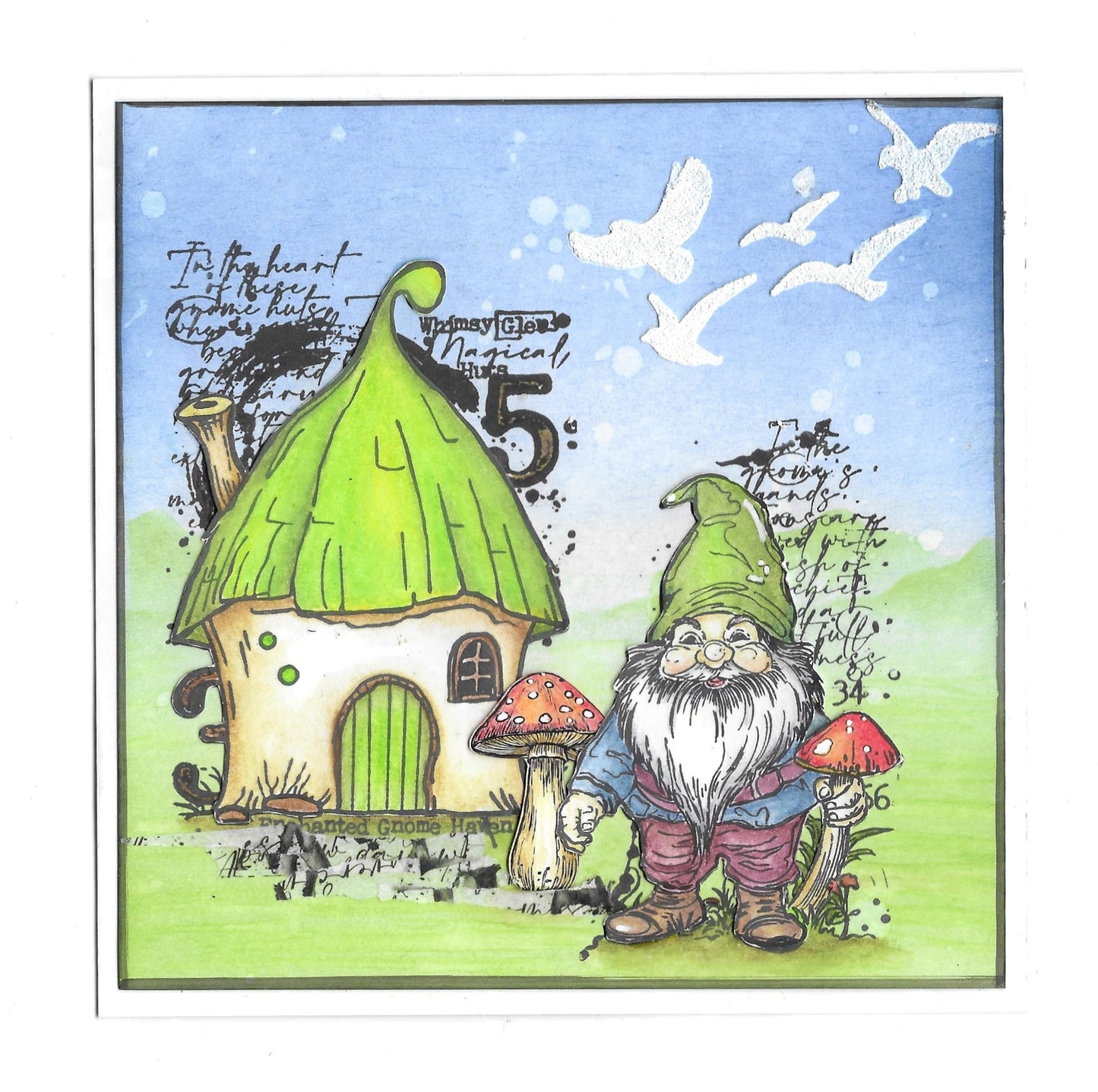 #1077 - A6 Stamp Set - Toad In The Gnome