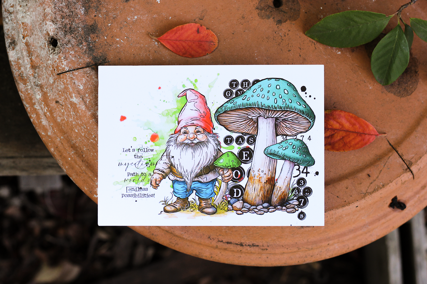 #1077 - A6 Stamp Set - Toad In The Gnome