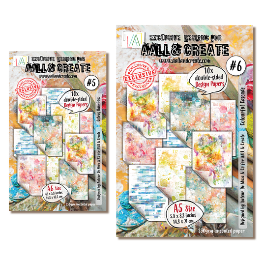 2 x Paper Packs - Citrus Rainbow & Colourful Cascade