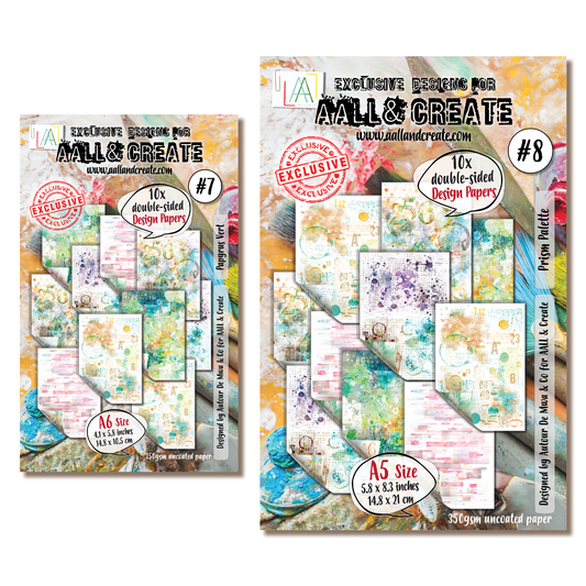 2 x Paper Packs - Papyrus Vert & Prism Palette