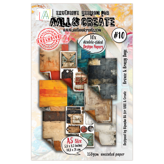 #10 - A5 Design Paper - Bronze & Brassy Days