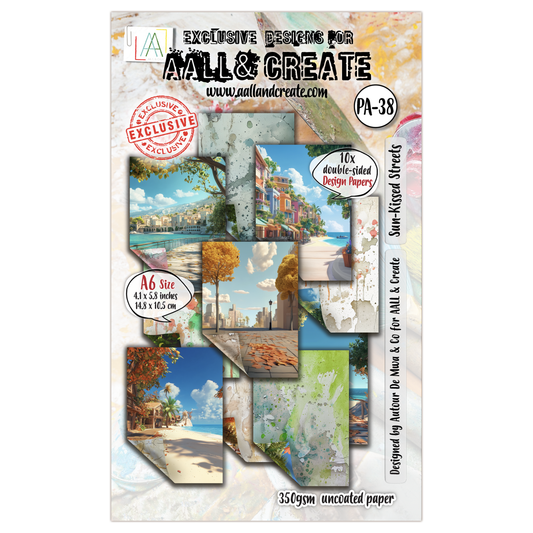 #PA-38 - A6 Design Paper - Sun-Kissed Streets