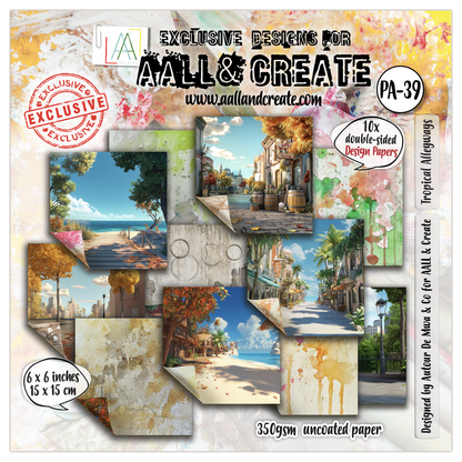 #PA-39 - 6 x 6 (inch) Design Paper - Tropical Alleyways
