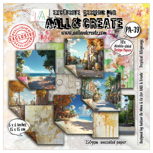 #PA-39 - 6 x 6 (inch) Design Paper - Tropical Alleyways