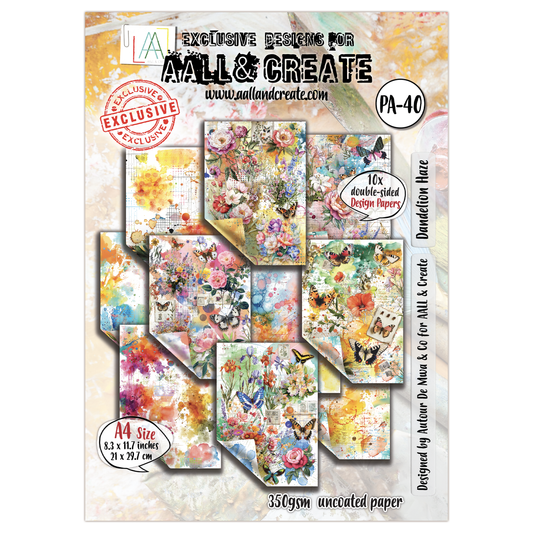 #PA-40 - A4 Design Paper - Dandelion Haze