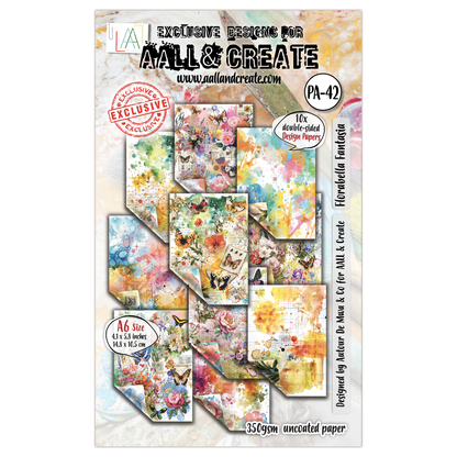 #PA-42 - A6 Design Paper - Florabella Fantasia