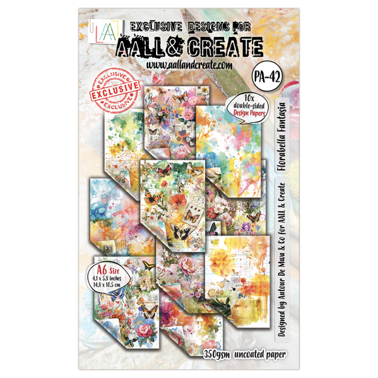 #PA-42 - A6 Design Paper - Florabella Fantasia