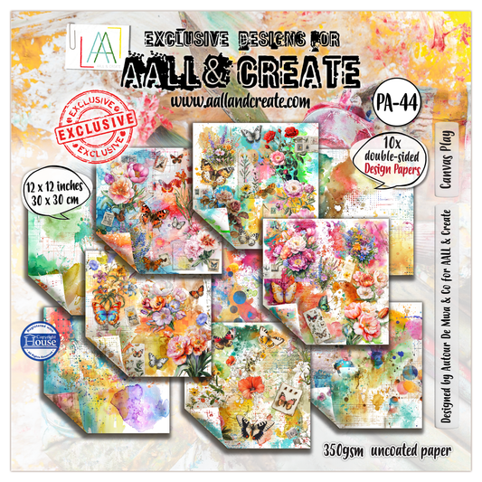 PA-44 - 12 x 12 (inch) Design Paper - Canvas Play