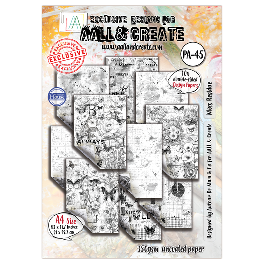 PA-45 - A4 Design Paper - Moss Residue