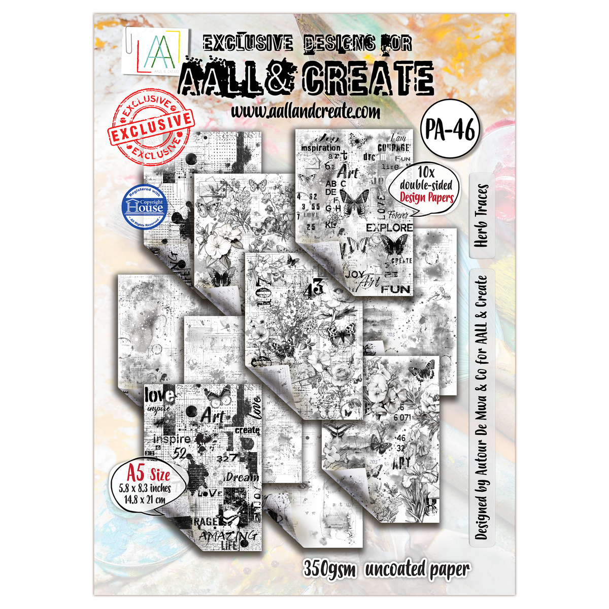 PA-46 - A5 Design Paper - Herb Traces