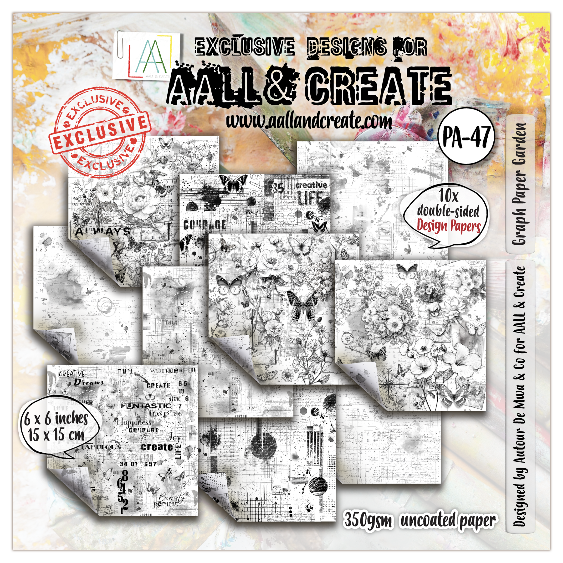PA-47 - 6 x 6 (inch) Design Paper - Graph Paper Garden – AALL & Create