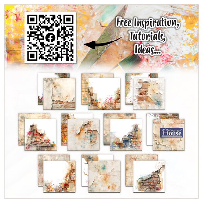 PA-51 - 12 x 12 (inch) Design Paper - Surface Marks