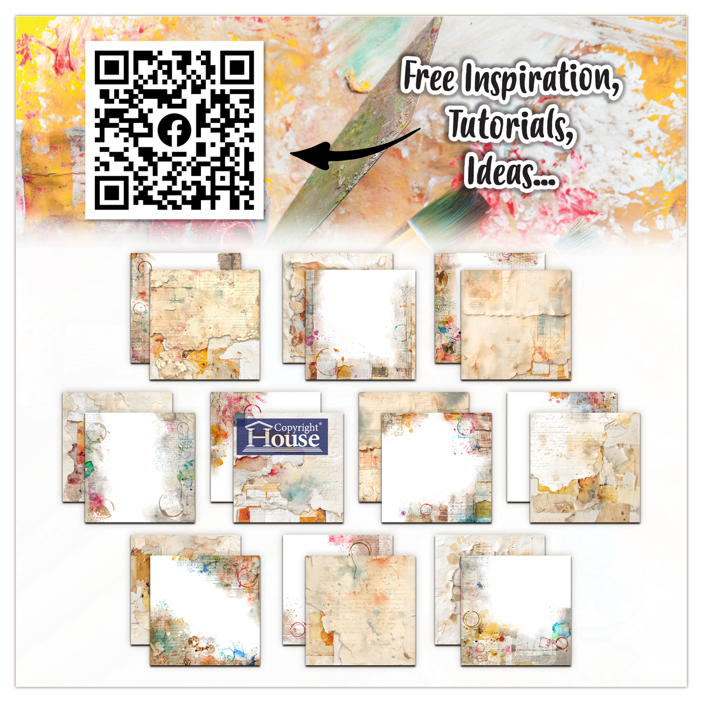 PA-54 - 12 x 12 (inch) Design Paper - Archive Tales