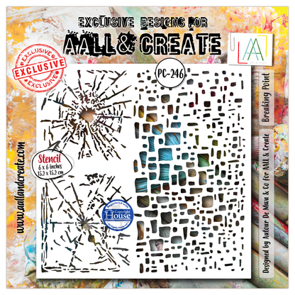 PC-246 - 6x6 (inch) Stencil - Breaking Point