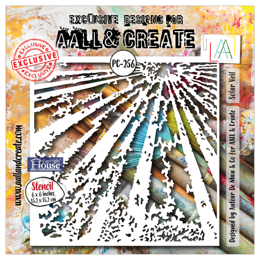 PC-256 - 6x6 (inch) Stencil - Solar Veil