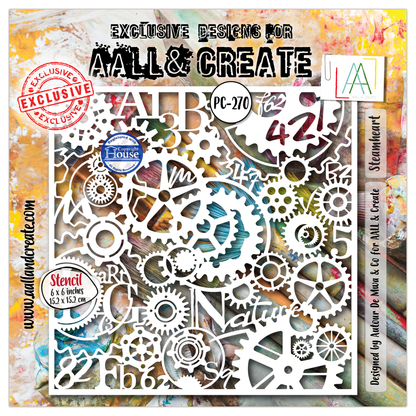 PC-270 - 6x6 (inch) Stencil - Steamheart