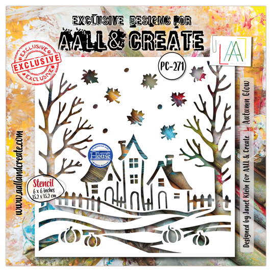 PC-271 - 6x6 (inch) Stencil - Autumn Glow