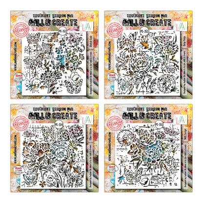 Petal Cipher Stencil Bundle