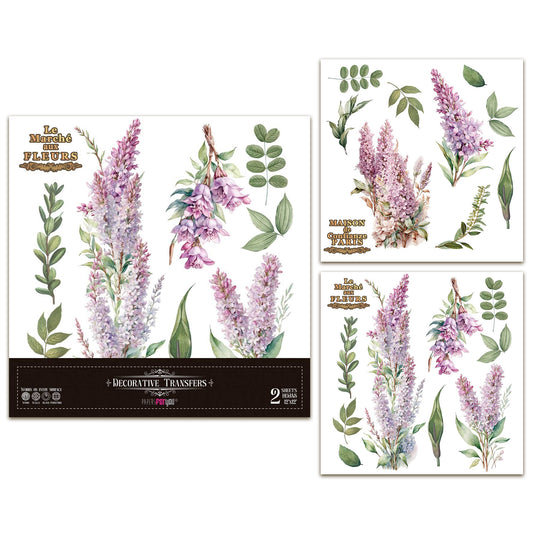 Papers For You Lilacs 12x12 Inch Decor Transfers (2pcs)