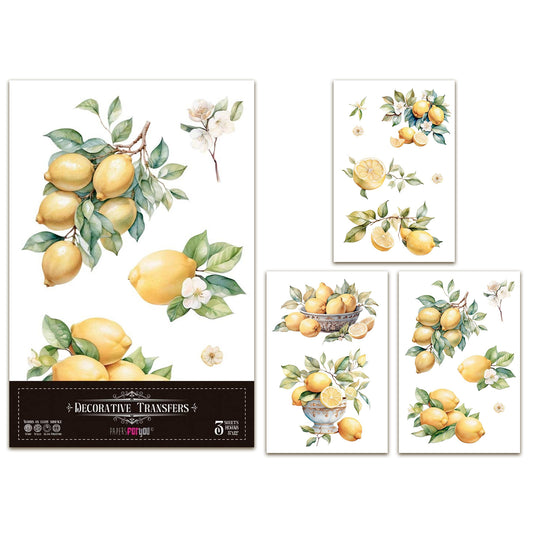 Papers For You Lemon 8x12 Inch Decor Transfers (3pcs)