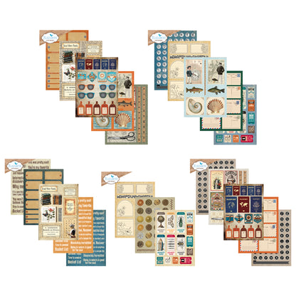 Elizabeth Craft Designs Rest & Relaxation A5 Patterned Cardstock Everyday Ephemera 2 by Everyday Memories