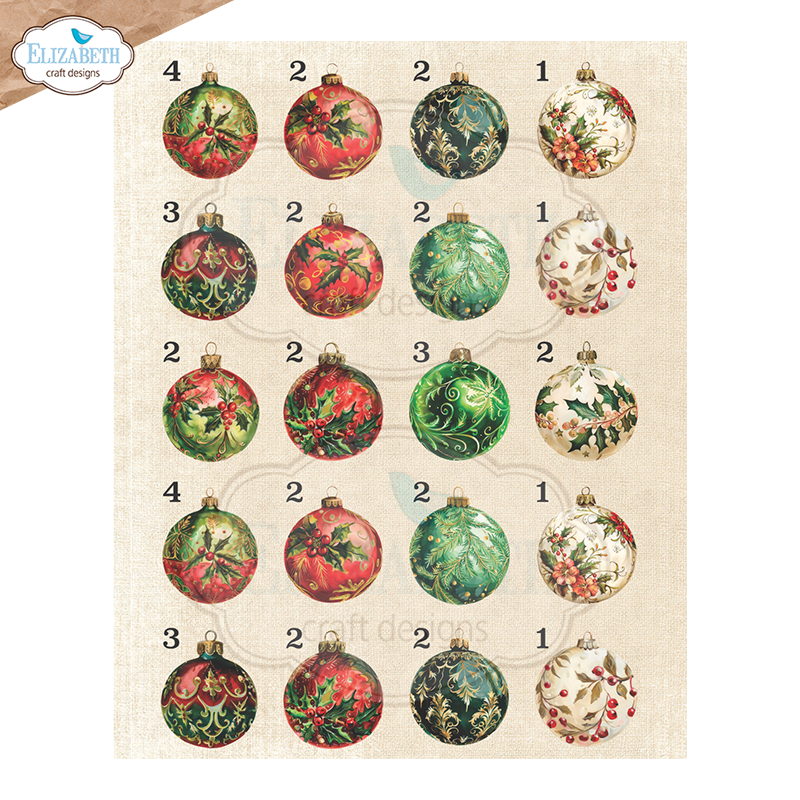 Elizabeth Craft Designs Cozy Comfort A5 Patterned Cardstock Everyday Ephemera 3 by Everyday Memories