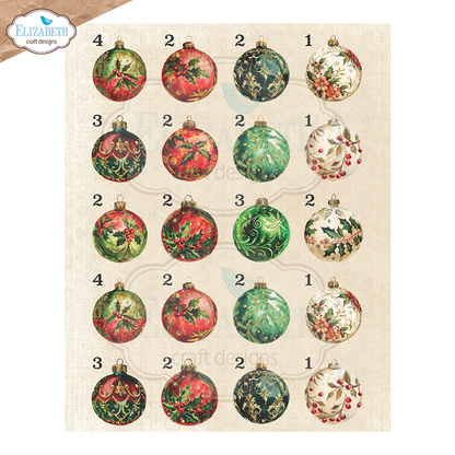 Elizabeth Craft Designs Cozy Comfort A5 Patterned Cardstock Everyday Ephemera 3 by Everyday Memories