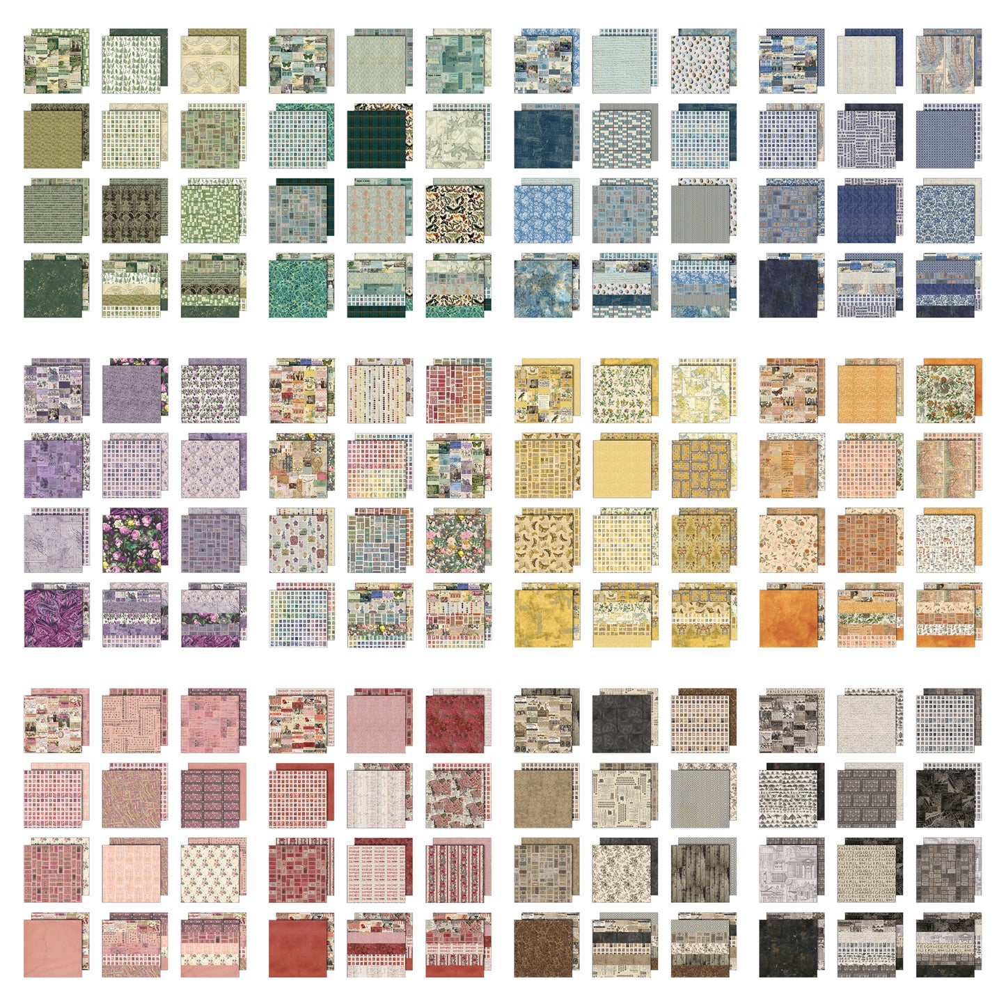 Tim Holtz idea-ology 12x12 & 8x8 Palette Paper 2026 Complete Collection Preorder*
