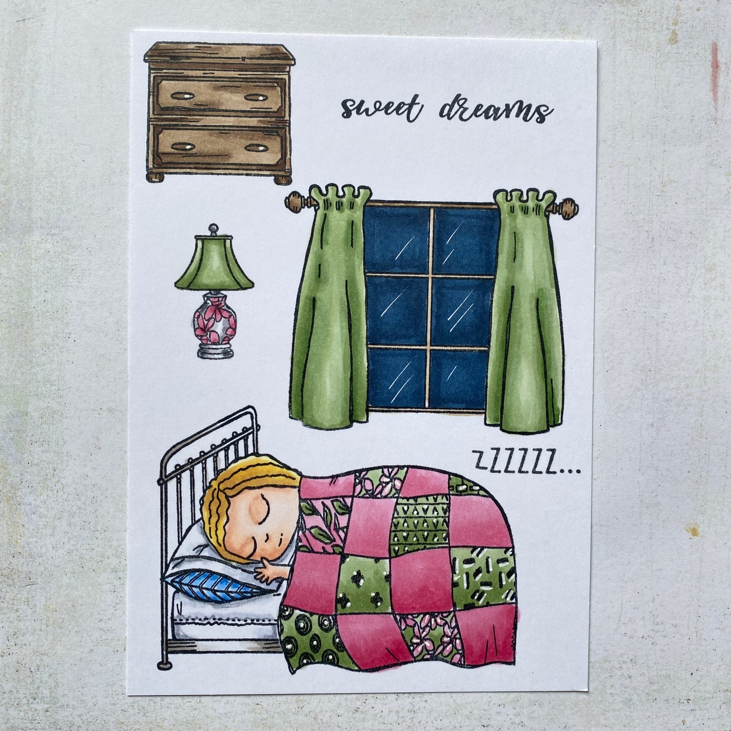 #519 - A6 Clear Stamp Set - Sweet Dreams