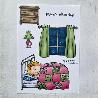#519 - A6 Clear Stamp Set - Sweet Dreams